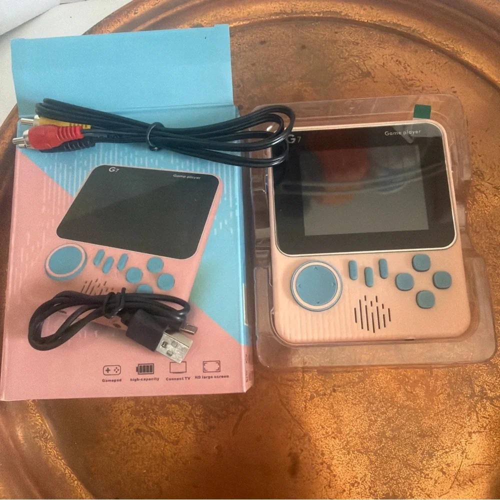 Portable Game Box Handheld Console - Pink & Blue